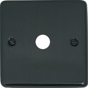 contour black bronze toggle grid plate (1 gang) front fc0825
