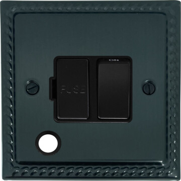 georgian black bronze spur with flex outlet (black switch) front fc0825