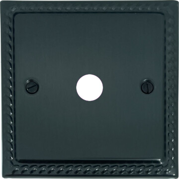 georgian black bronze toggle grid plate (1 gang) front fc0825