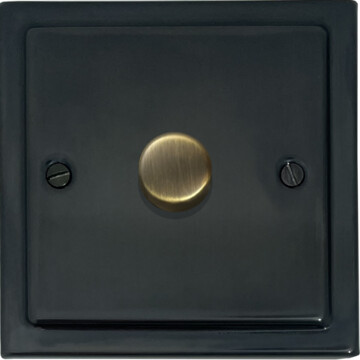 trimline black bronze led dimmer (1 gang/ab cap) front fc0825