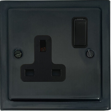 trimline black bronze single socket front fc0825