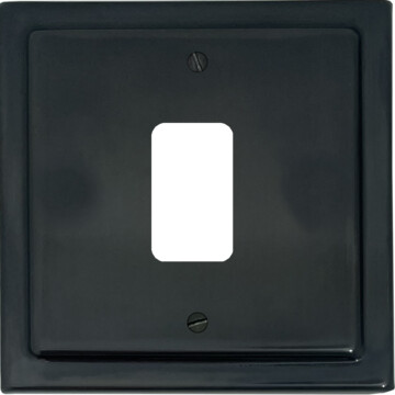 trimline black bronze grid plate (1 gang) front fc0825