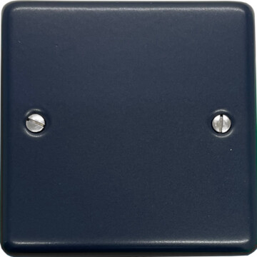 contour blue single blank plate front fc0825