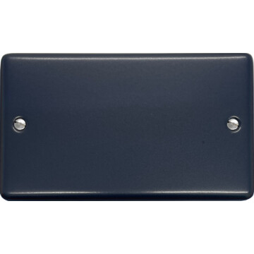 contour blue double blank plate front fc0825