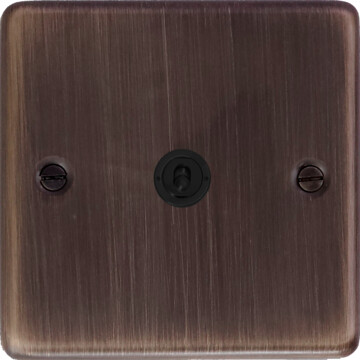 contour antique copper intermediate toggle switch (1 gang) front fc10825