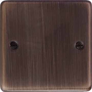 contour antique copper single blank plate front fc10825