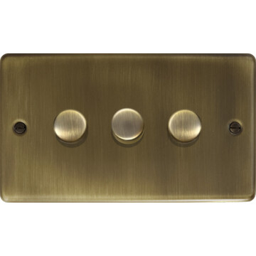 Antique Brass Dimmer (3 Gang)