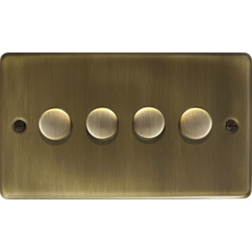 antique brass led dimmer (4 gang) front fc20825