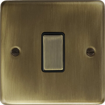 antique brass intermediate switch (1 gang/antique brass switch) front fc20825