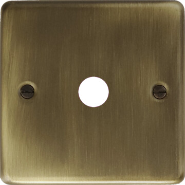 contour antique brass toggle grid plate (1 gang) front fc20825