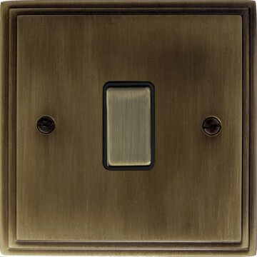 cast antique brass intermediate switch front fc20825