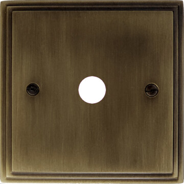 cast antique brass toggle grid plate (1 gang) front fc20825