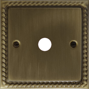 georgian antique brass toggle grid plate (1 gang) front fc20825