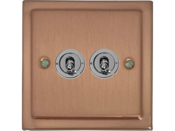 Rose Gold Toggle Light Switches