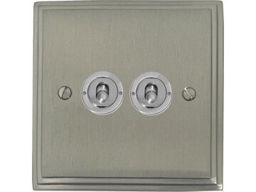 Satin Nickel Toggle Light Switches