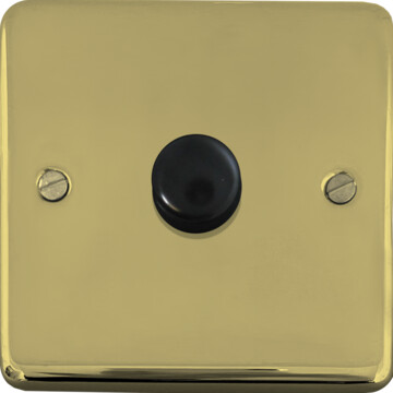 contour black bronze led dimmer (1 gang) front fc20825