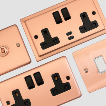 Rose Gold Sockets and Switches