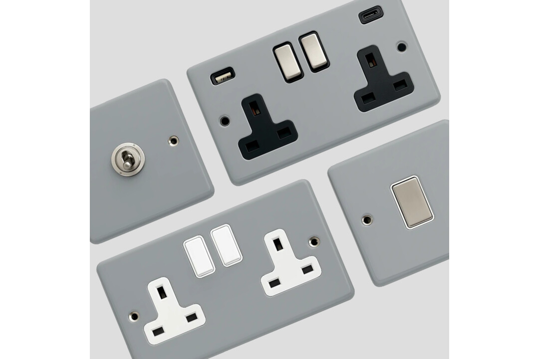 Contour Light Grey Sockets and Switches from Socket Store
