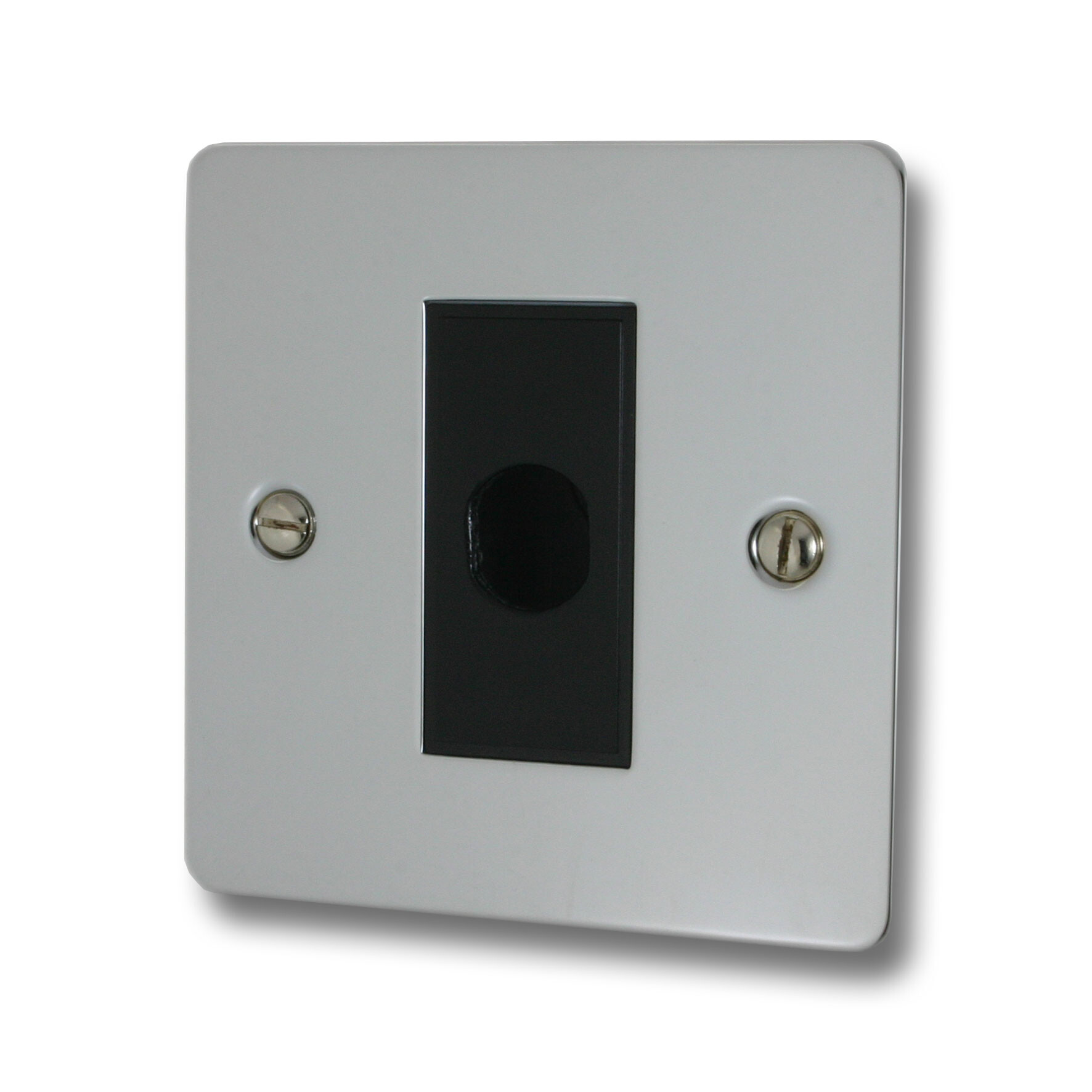 G+H Flat Polished Chrome Flex Outlet (Black Insert) from Socket Store