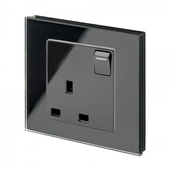 Black sale glass switches