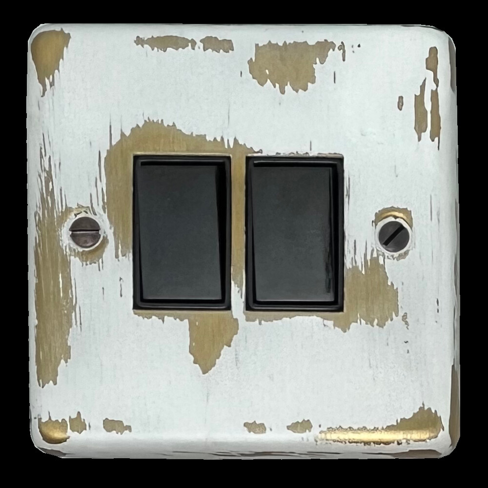 G+H Contour Dover Bronze Light Switch (2 Gang)
