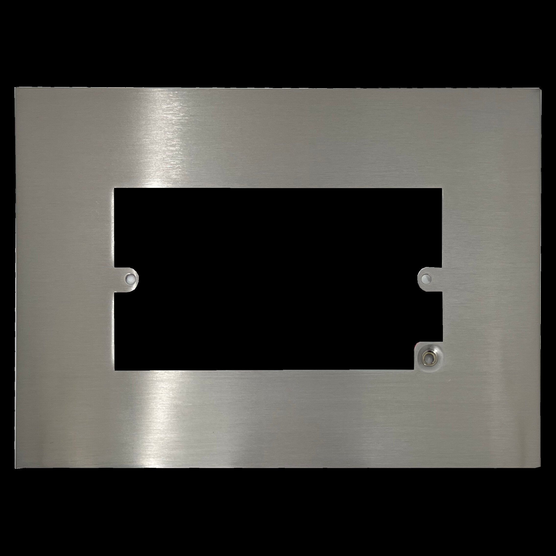 G+H Brushed Steel Double Socket Surround