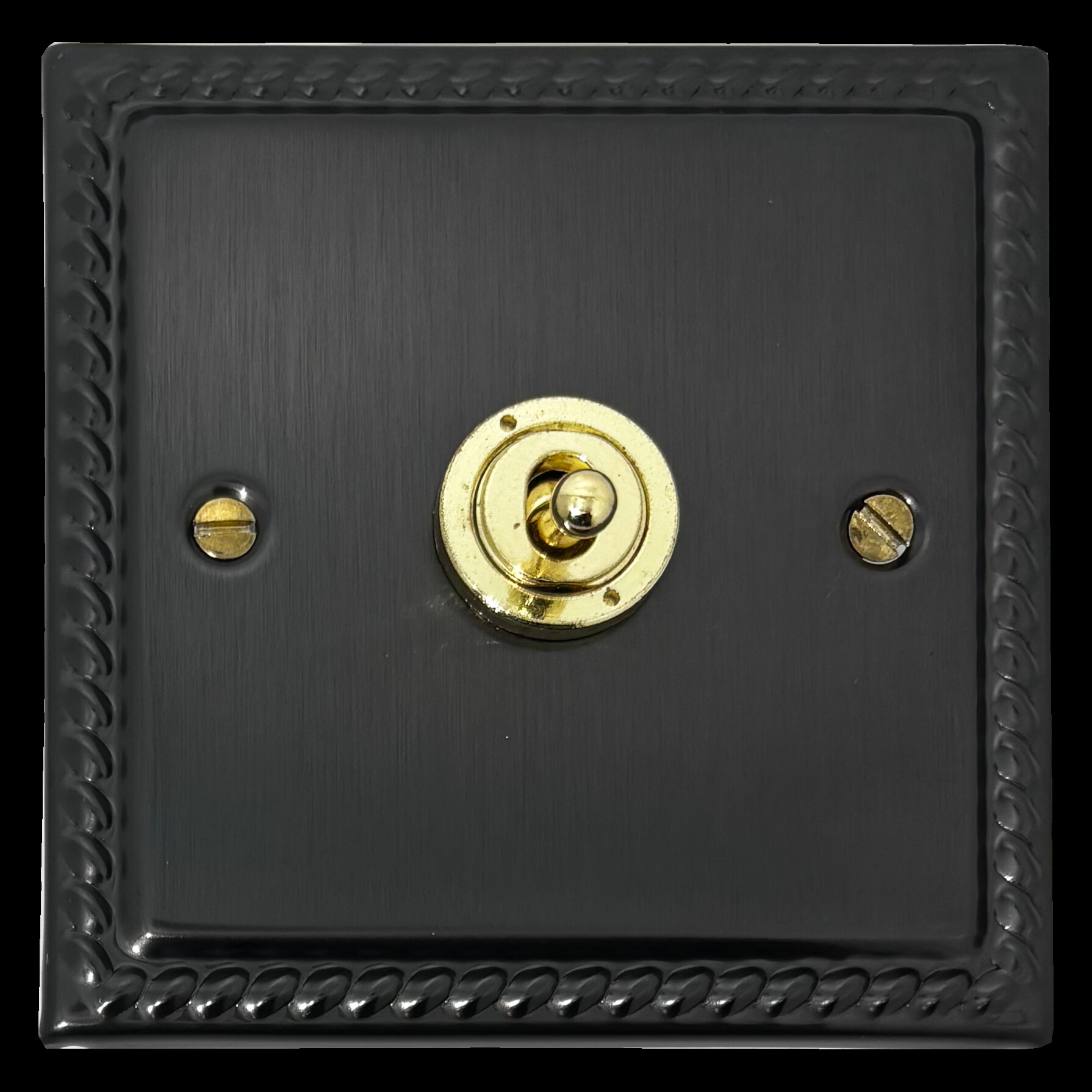 G+H Black Bronze Toggle Grid Plate (1 Gang)
